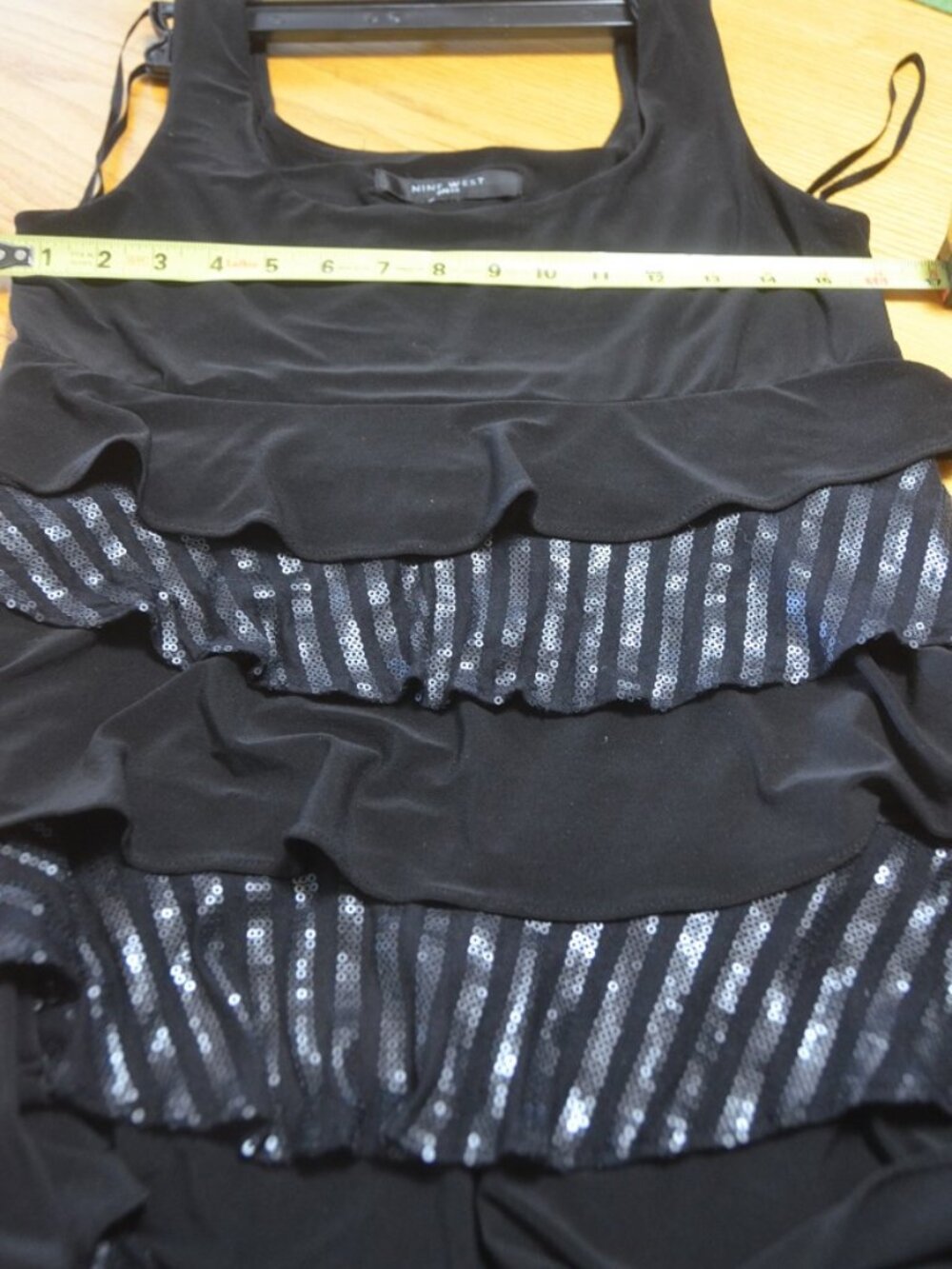 NINE WEST  ‘Black Dress’  Tiers Size M